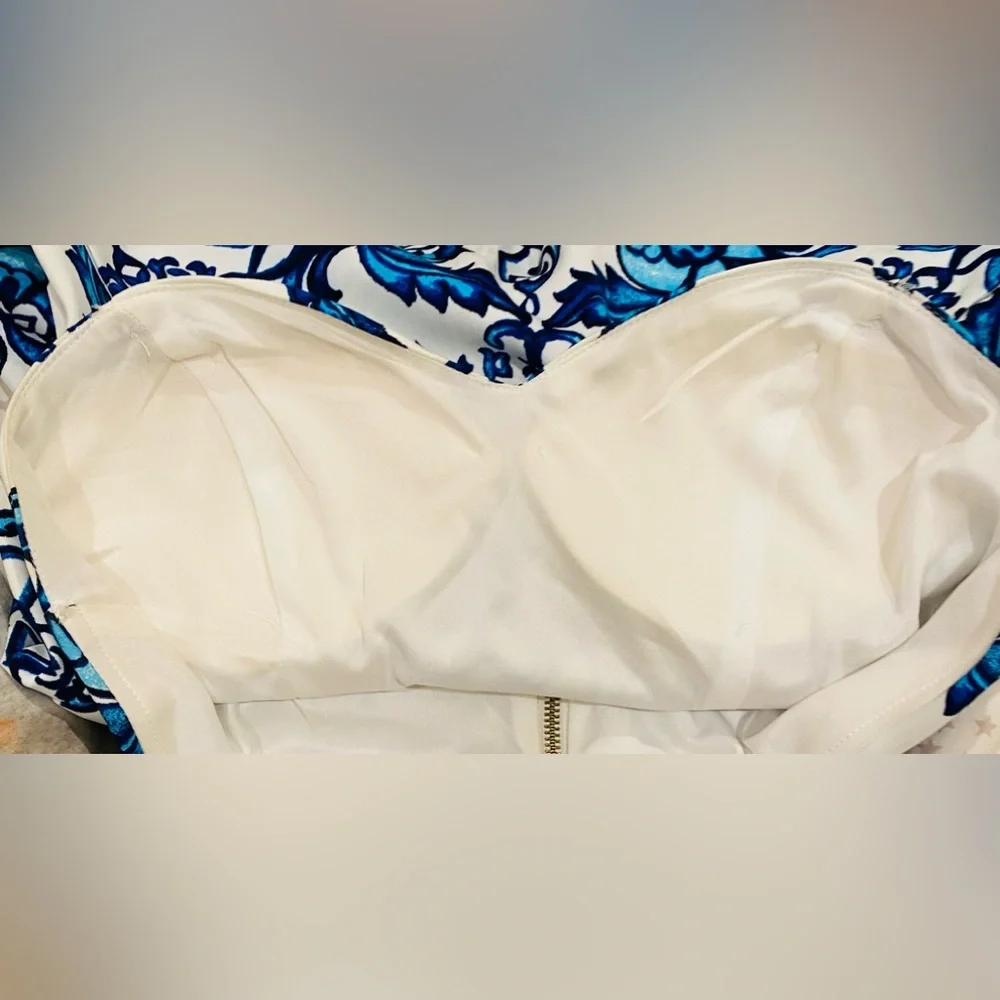 B. Darlin Strapless Floral/Baroque Dress - Picture 6 of 6